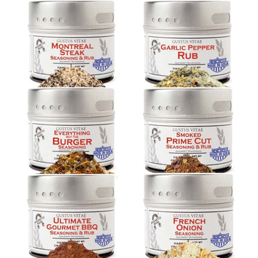 Gourmet BBQ Steak & Beef Seasoning Gift Set - Six Pack